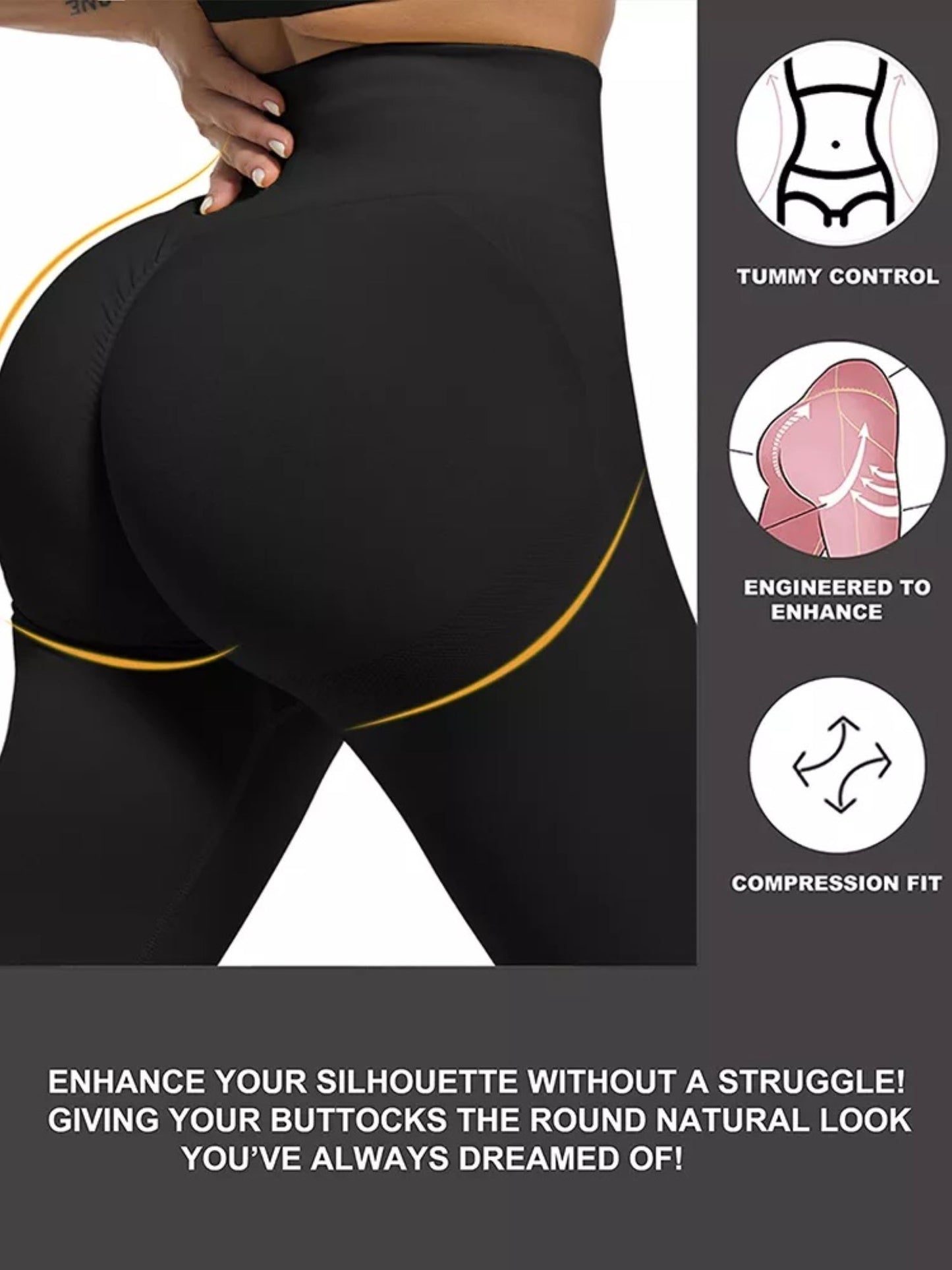 Legging sport pantalon yoga noir