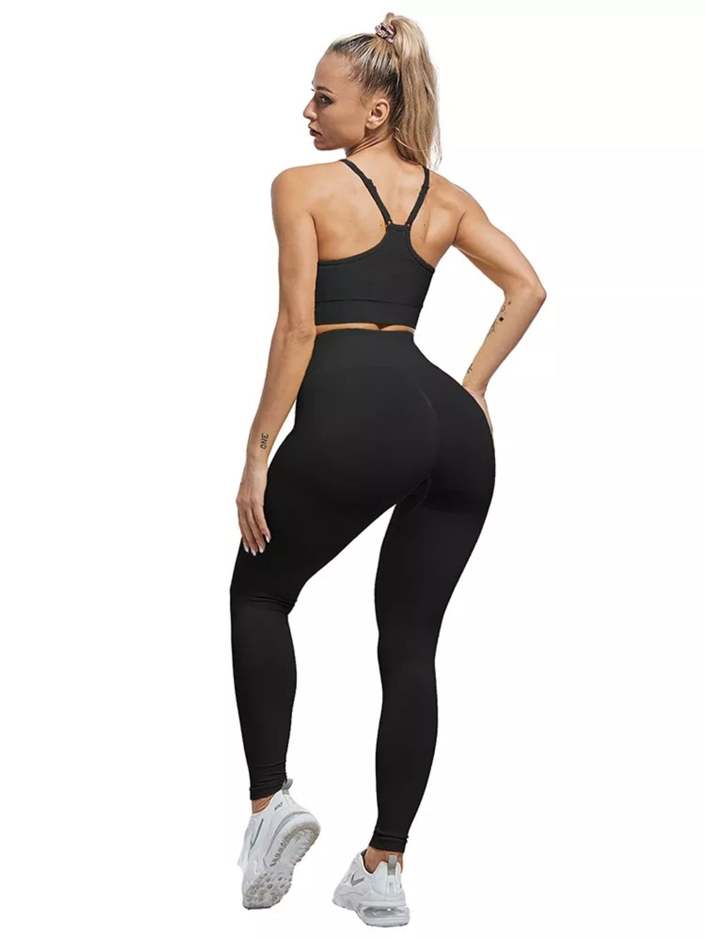 pentalon de sport leggings moulant sexy noir femme