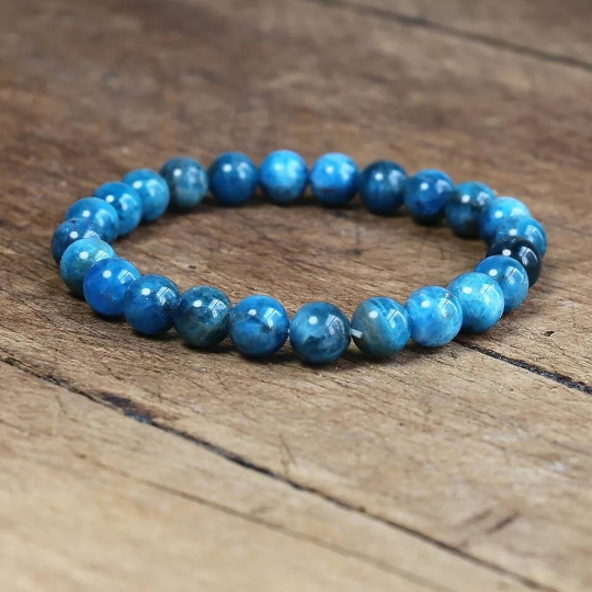 Bracelet en apatite naturelle 8 mm