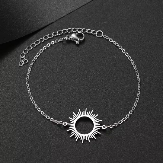Bijoux boheme - Shinyboheme - Bijoux soleil femme - Bracelet soleil femme argent