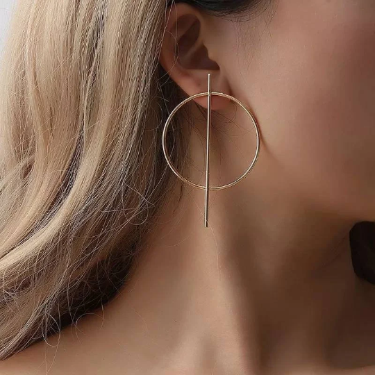 Boucles d'oreilles boho chic rondes géométriques Shinyboheme