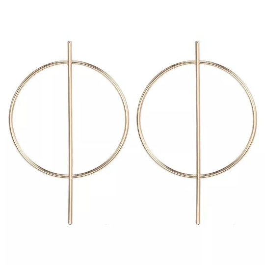 Boucles d'oreilles rondes géométriques