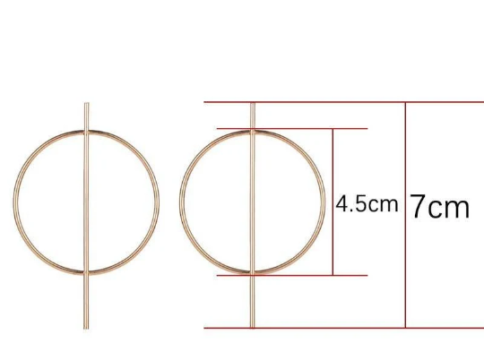 Boucles d'oreilles rondes géométriques