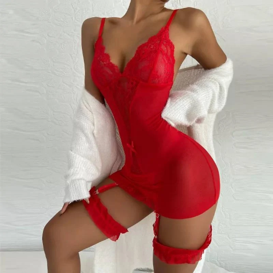 corset rouge sexy femme dentelle sexy
