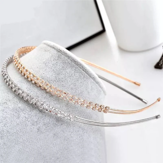 Serre-tête diadème avec strass- Shinyboheme - Bijoux pour coiffure - Accessoire coiffure de mariée - Coiffure de mariage - Diadème pour mariée et demoiselles d'honneur - Bijoux de cheveux femme - Accessoire pour mariée bohème - Bijoux bohème chic pour mariée - Shiny Bohème
