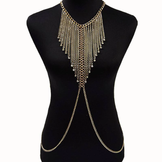 Parure de poitrine sexy - Shinyboheme - Bijoux de corps sexy - Bijoux de seins femme - Bijoux sexy pour femme - Bijuox de seins sexy femme - Parure de poitrine sexy - Bijoux de poitrine sexy - Tenue de soirée libertine - Bijoux sexy libertin - Shiny Bohème