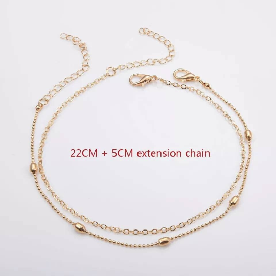 Bracelet de cheville pour femme - Chaîne de cheville or - Bijoux de pied femme - Shinyboheme