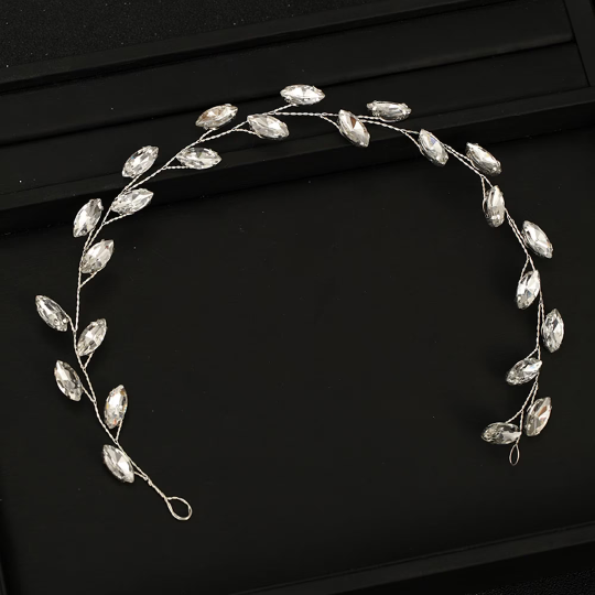 Diadème feuilles d'or - Shinyboheme - Bijoux pour coiffure - Accessoire coiffure de mariée - Coiffure de mariage - Diadème pour mariée et demoiselles d'honneur - Bijoux de cheveux femme - Accessoire pour mariée bohème - Bijoux bohème chic pour mariée - Shiny Bohème