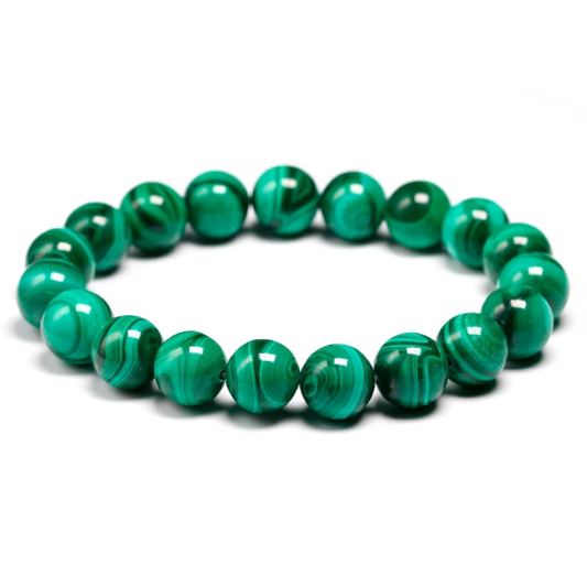 Bracelet en pierre naturelle de malachite Shinyboheme pierre vértibale de malachite bracelet