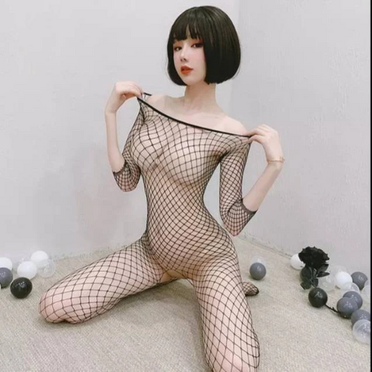 Body résille sexy transparent femme