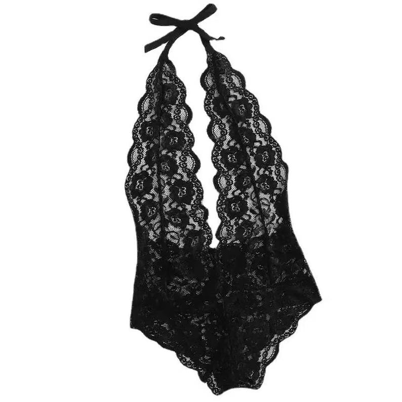 body en dentelle noire pour femme sexy